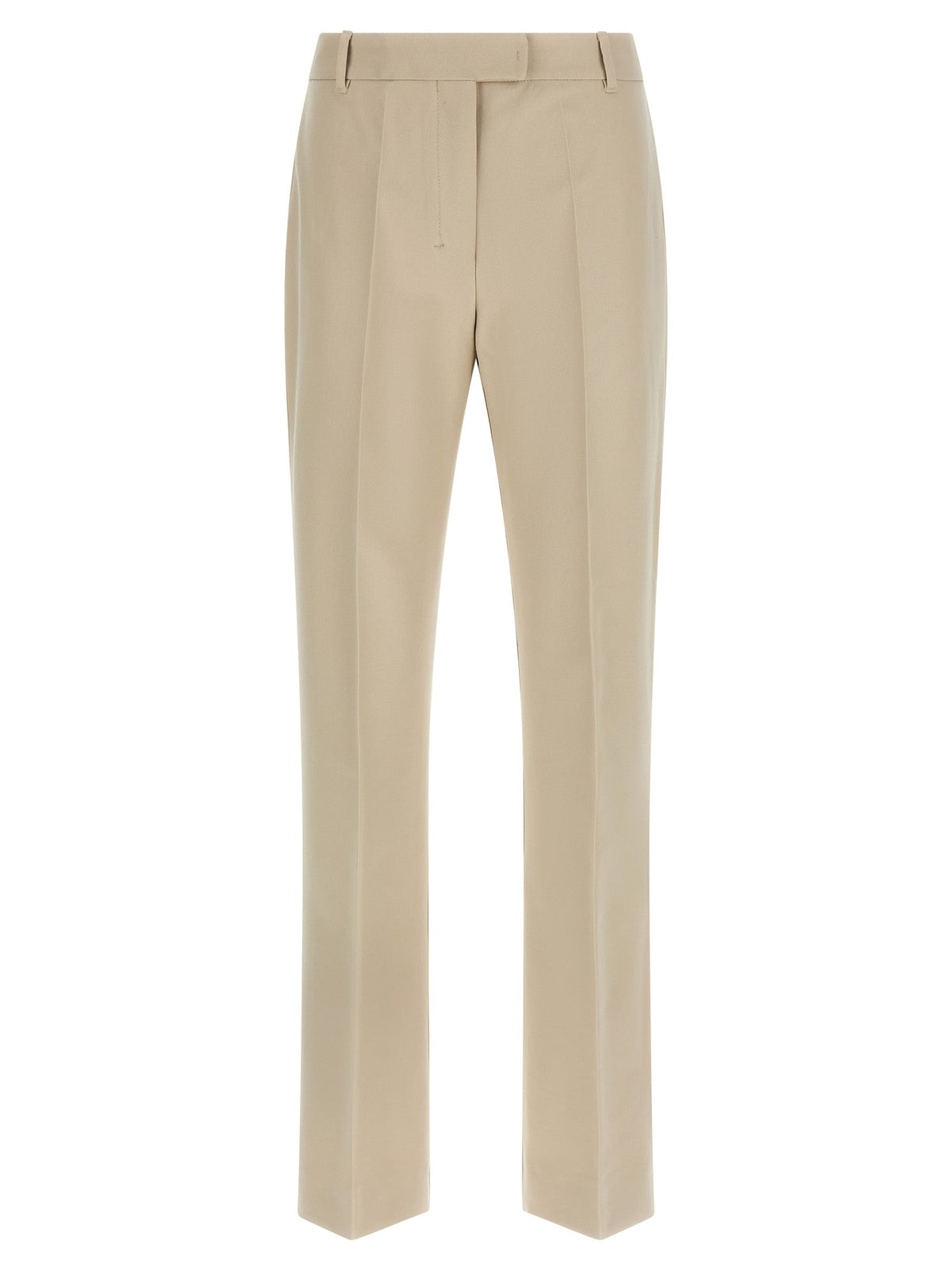 2026 New Arrival 'S Max Mara Beige Cotton Cropped Pants