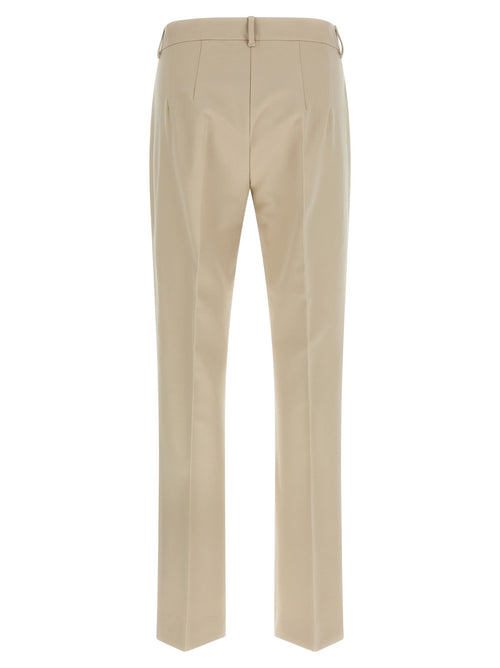 2026 New Arrival 'S Max Mara Beige Cotton Cropped Pants