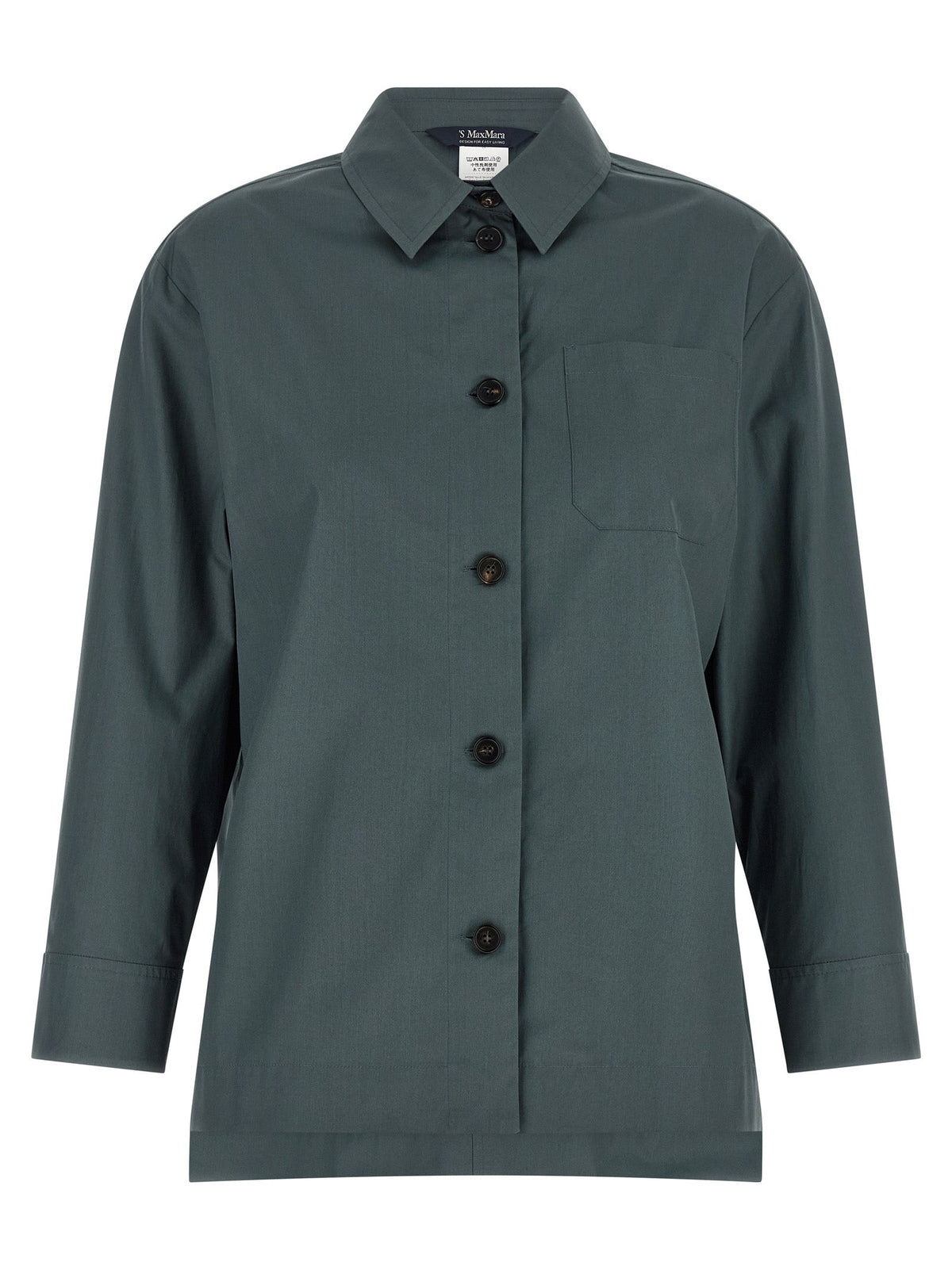 2026 New Arrival 'S Max Mara Gray Cotton Blouse