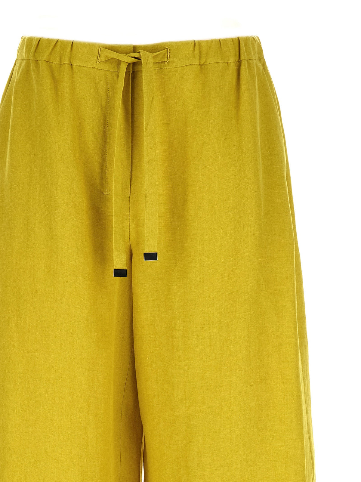 2026 New Arrival 'S Max Mara Bicolor Linen Casual Pants