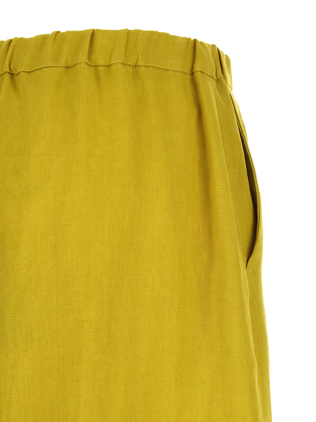 2026 New Arrival 'S Max Mara Bicolor Linen Casual Pants