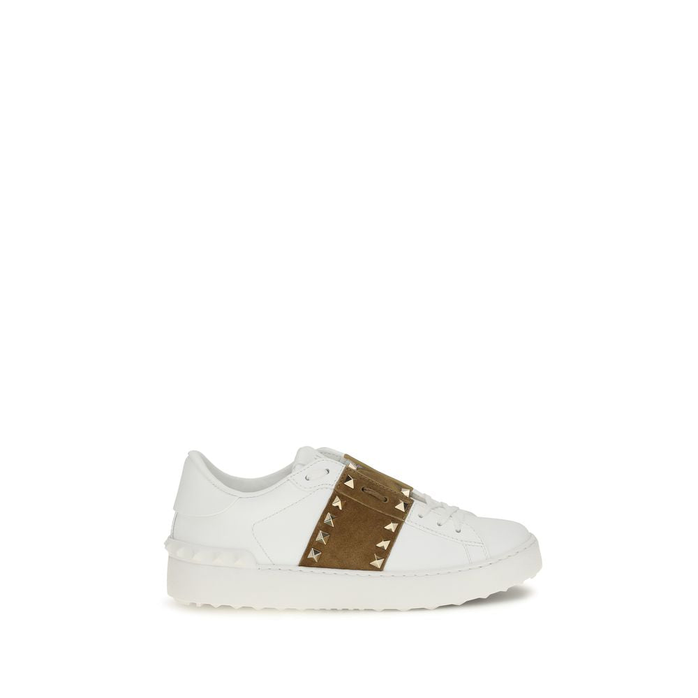 2026 New Arrival Valentino Garavani White Calf Leather Bos Taurus Sneakers