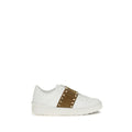 2026 New Arrival Valentino Garavani White Calf Leather Bos Taurus Sneakers