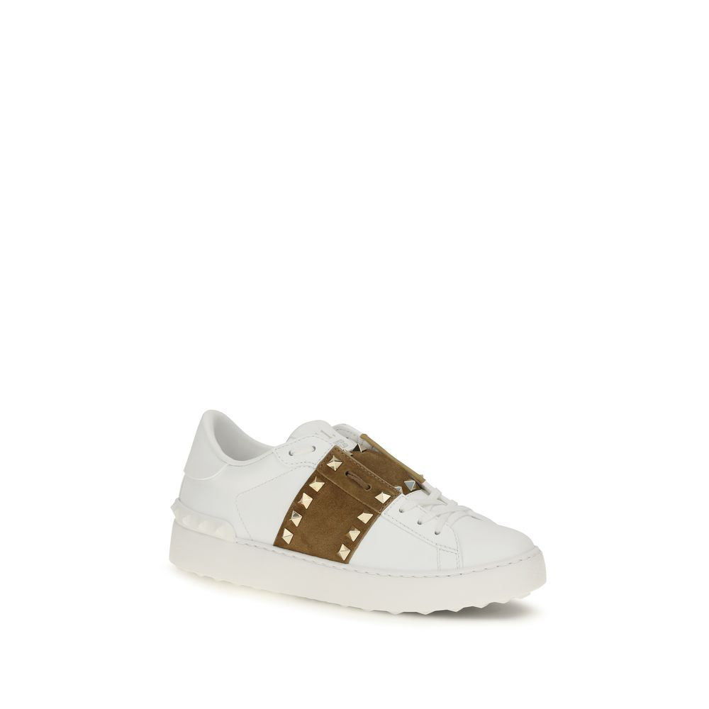 2026 New Arrival Valentino Garavani White Calf Leather Bos Taurus Sneakers