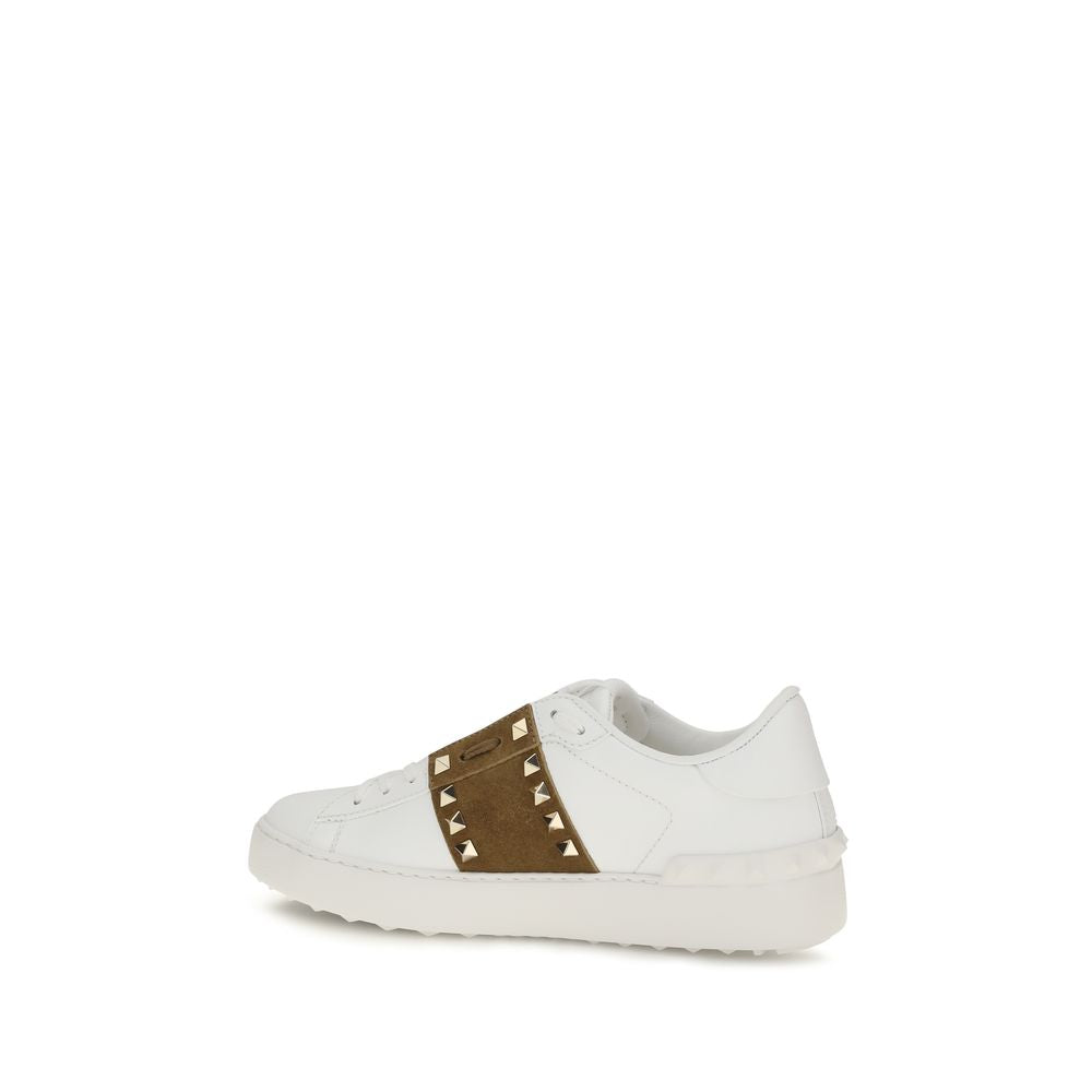 2026 New Arrival Valentino Garavani White Calf Leather Bos Taurus Sneakers
