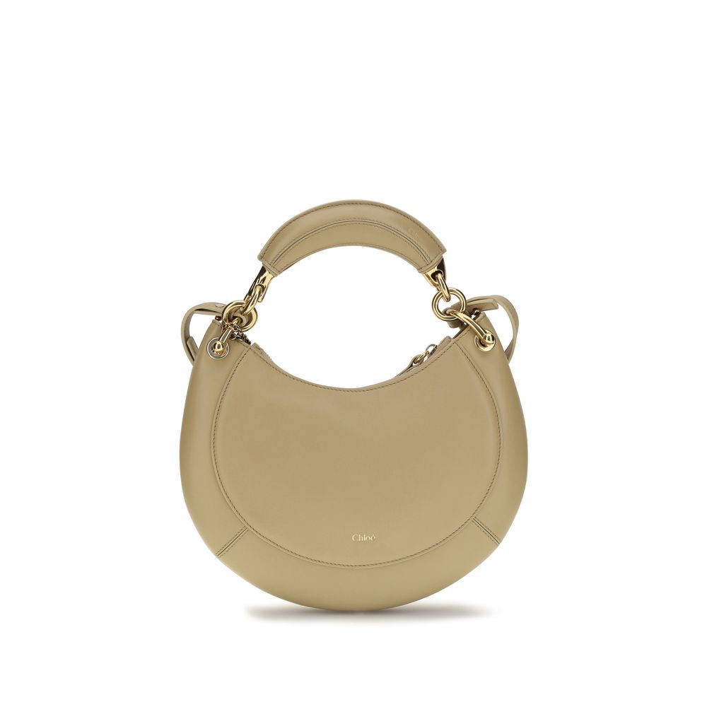 2026 New Arrival Chloé Beige Calf Leather Bos Taurus Shoulder Bag