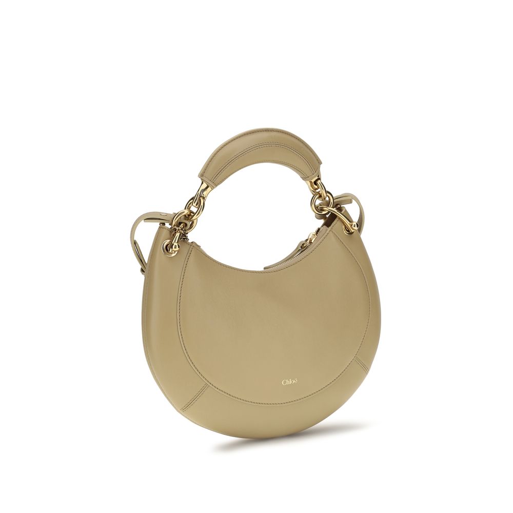 2026 New Arrival Chloé Beige Calf Leather Bos Taurus Shoulder Bag