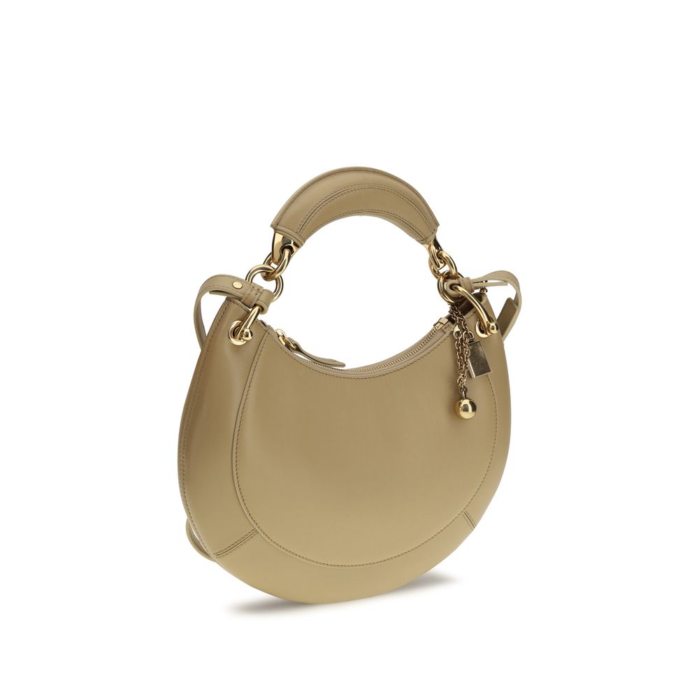 2026 New Arrival Chloé Beige Calf Leather Bos Taurus Shoulder Bag