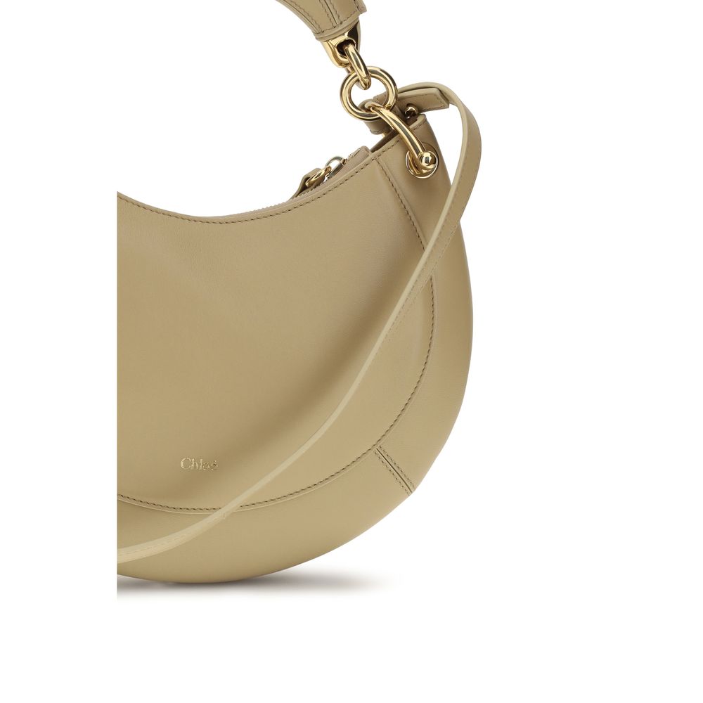 2026 New Arrival Chloé Beige Calf Leather Bos Taurus Shoulder Bag