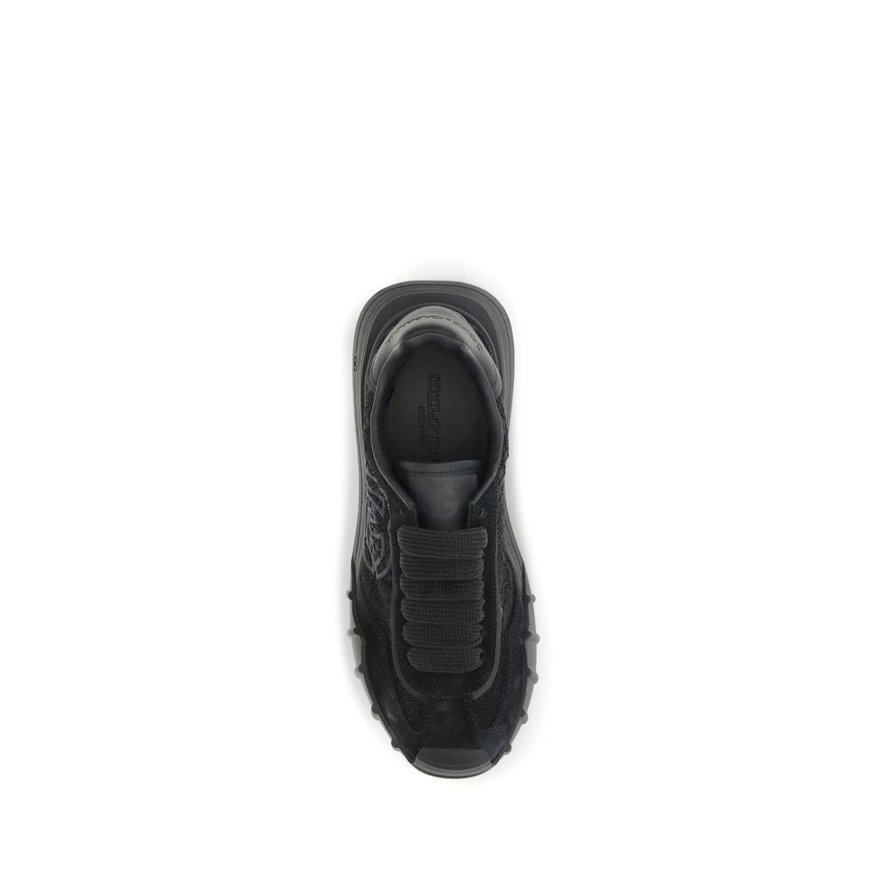 2026 New Arrival Dolce & Gabbana Black Calf Leather Bos Taurus Chunky Sneakers