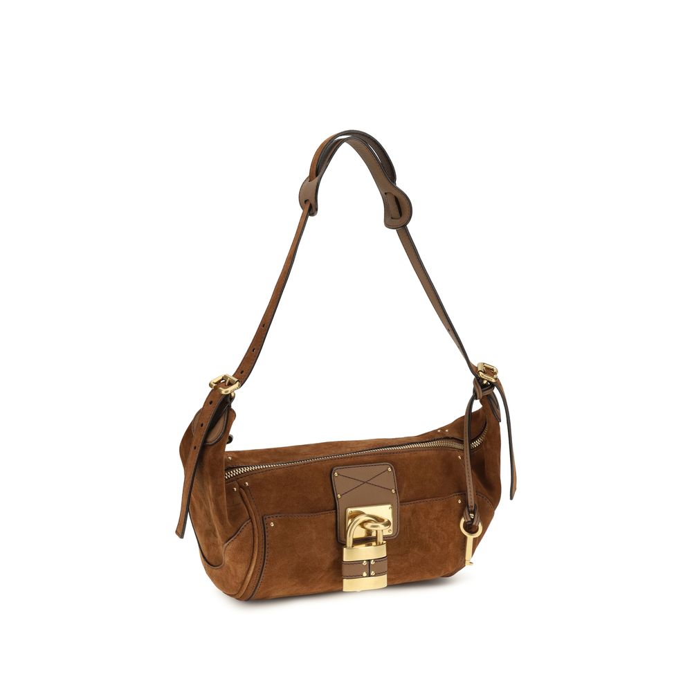 2026 New Arrival Chloé Brown Calf Leather Bos Taurus Shoulder Bag
