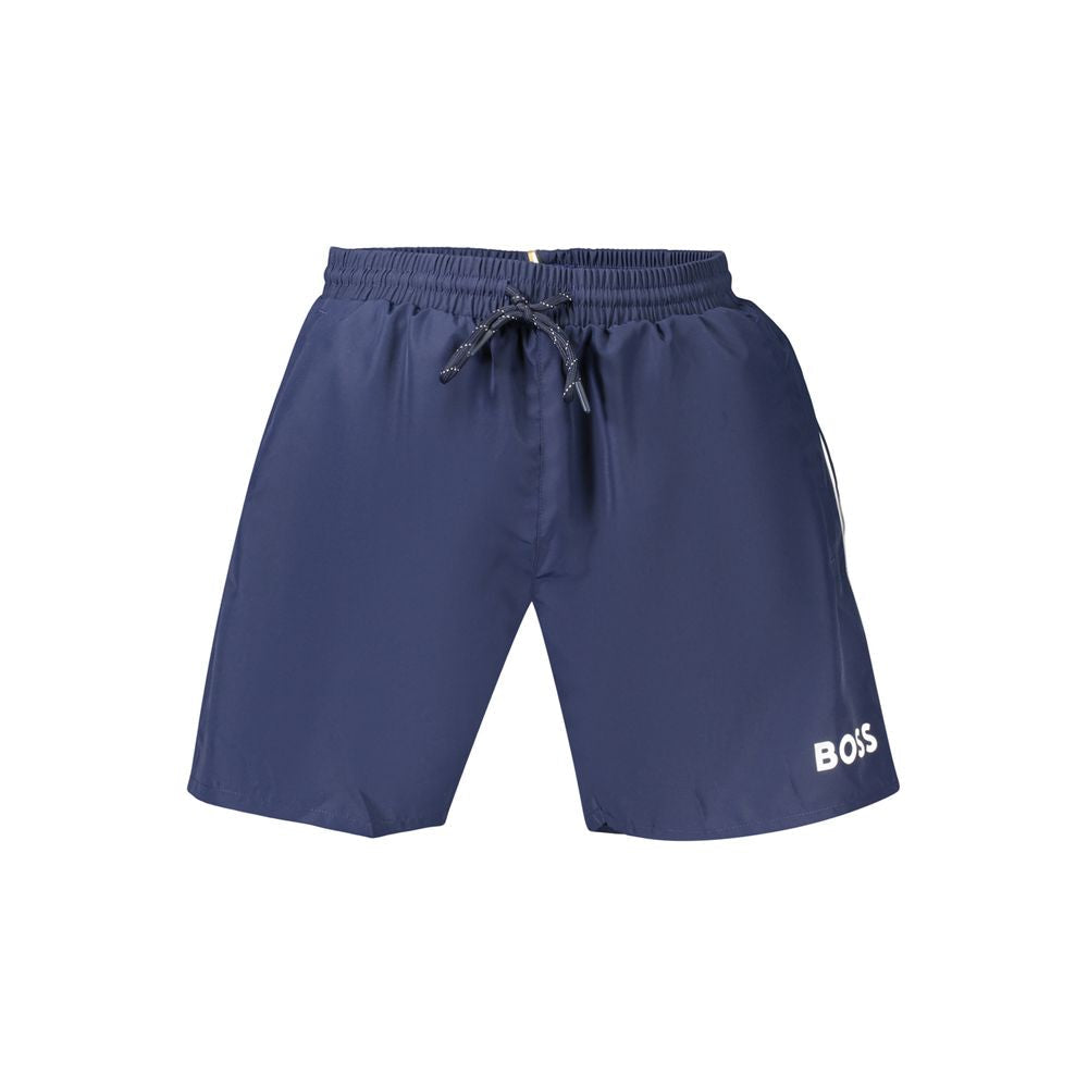 2026 New Arrival Hugo Boss Blue Polyester Men's Swimwear