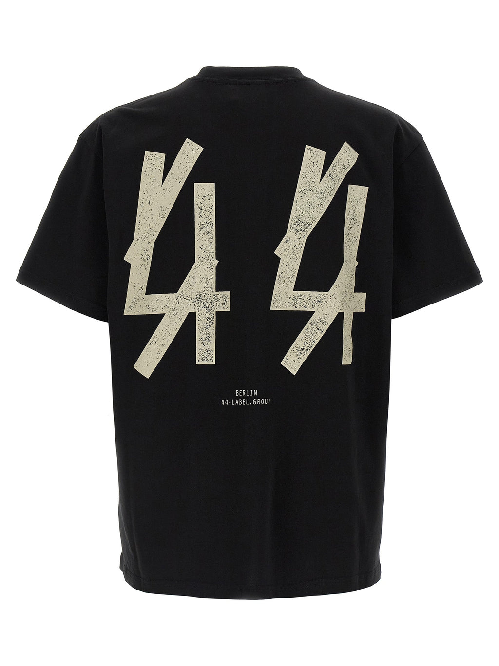 2026 New Arrival 44 Label Group Black Cotton T-Shirt