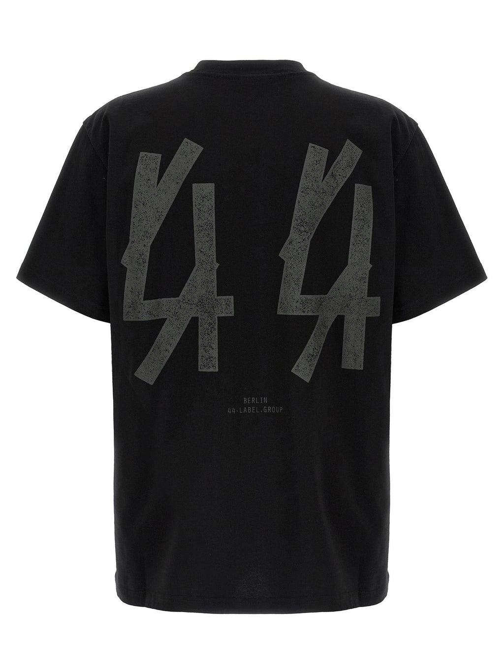 2026 New Arrival 44 Label Group Black Cotton T-Shirt