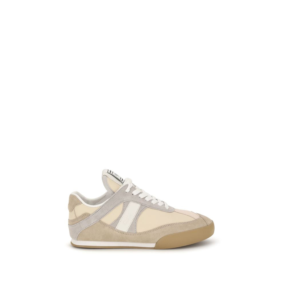 2026 New Arrival Chloé Gray Calf Leather Bos Taurus Athletic Sneakers