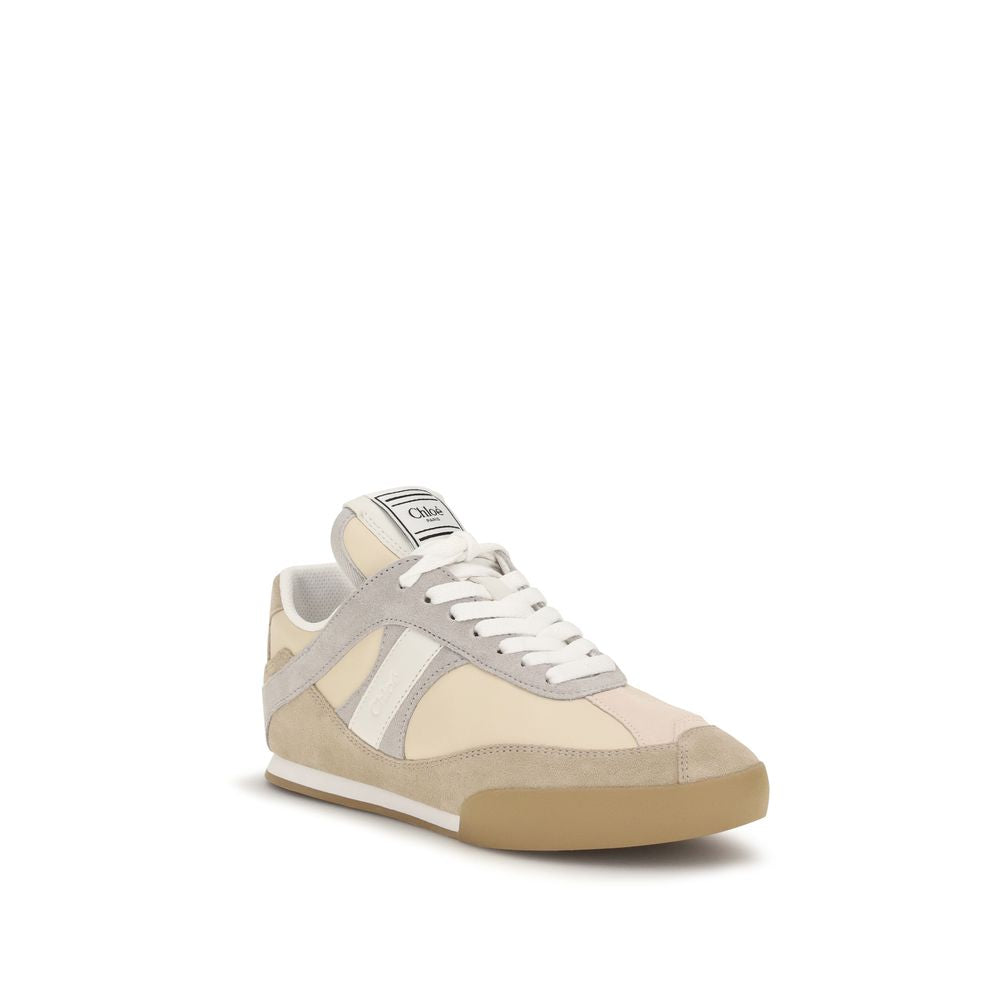 2026 New Arrival Chloé Gray Calf Leather Bos Taurus Athletic Sneakers