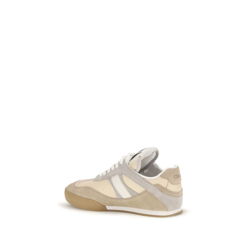 2026 New Arrival Chloé Gray Calf Leather Bos Taurus Athletic Sneakers