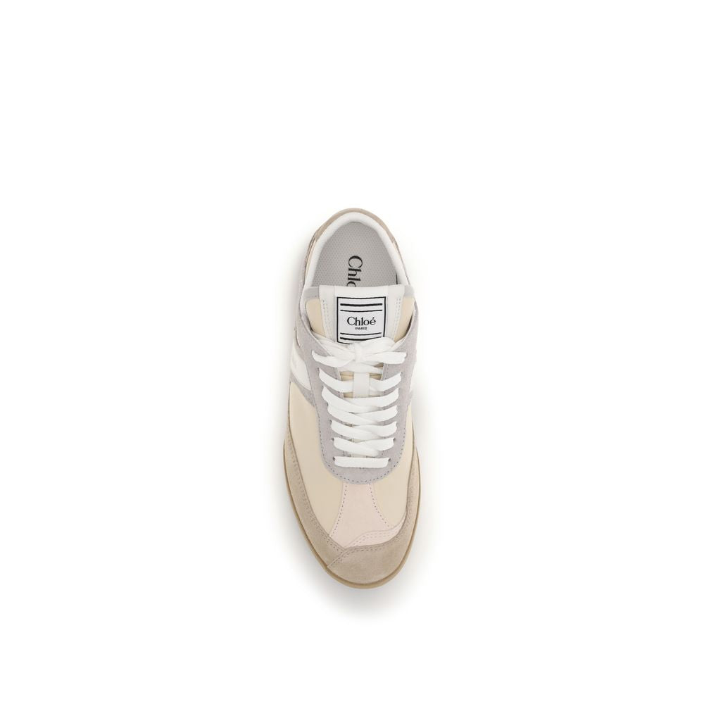 2026 New Arrival Chloé Gray Calf Leather Bos Taurus Athletic Sneakers
