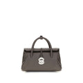 2026 New Arrival Zanellato Brown Calf Leather Bos Taurus Shoulder Bag