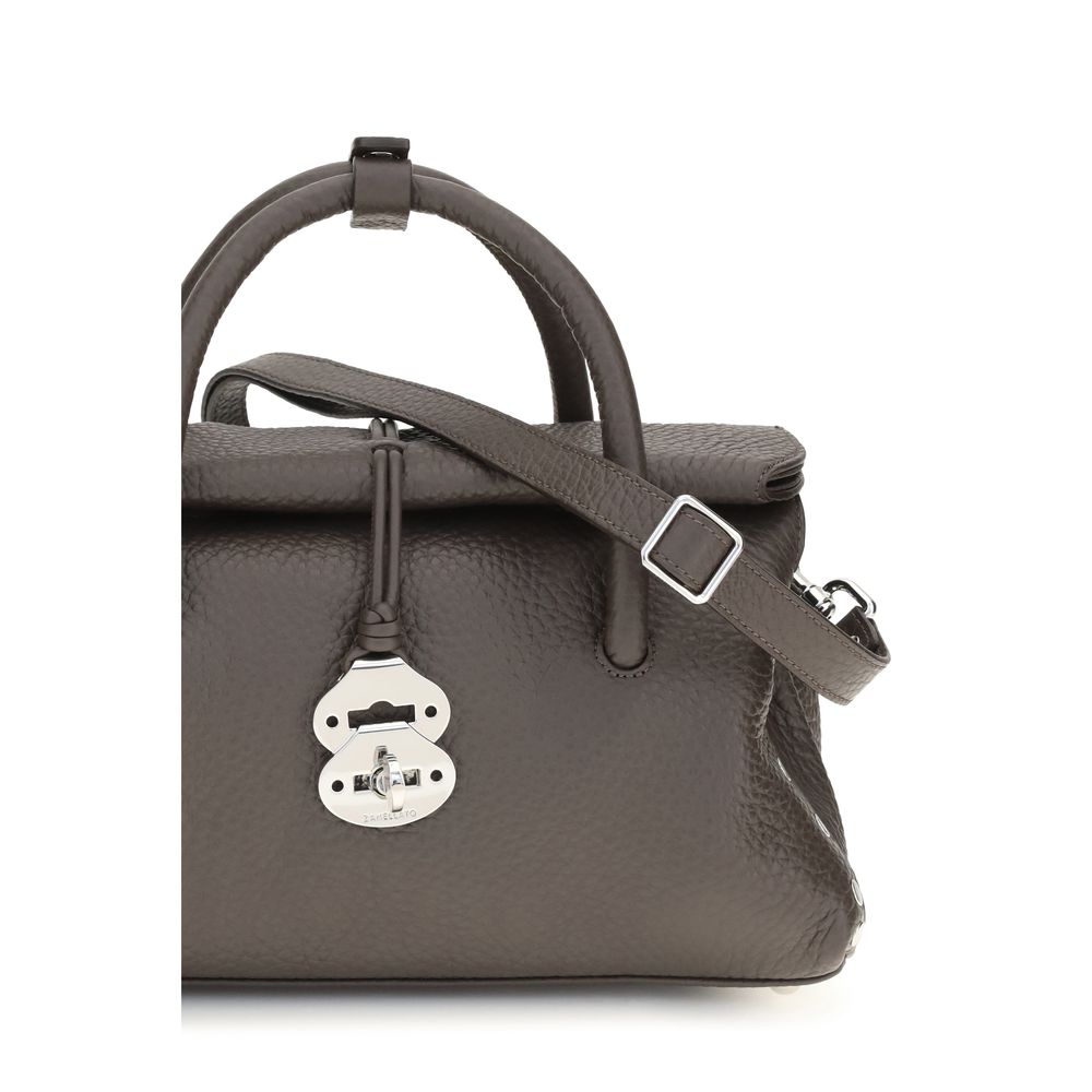 2026 New Arrival Zanellato Brown Calf Leather Bos Taurus Shoulder Bag