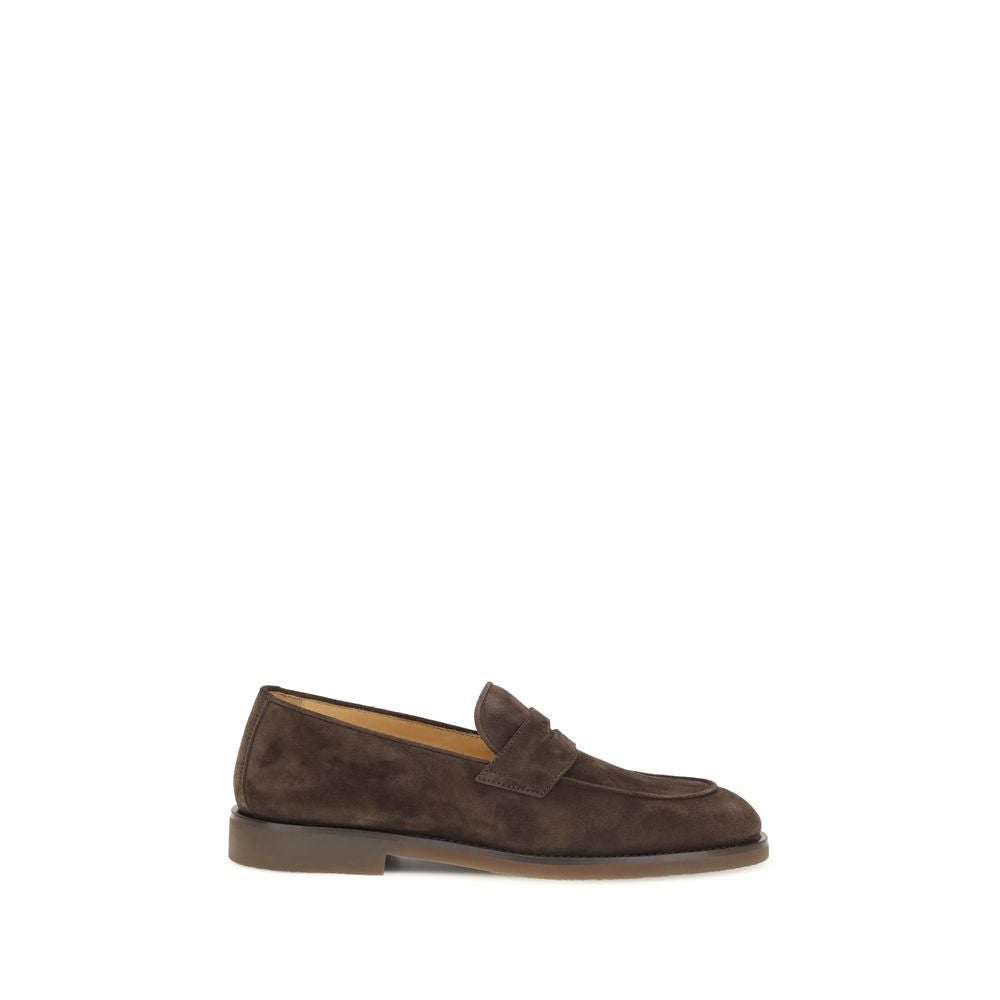 2026 New Arrival Brunello Cucinelli Brown Calf Leather Bos Taurus Slip-On Loafers