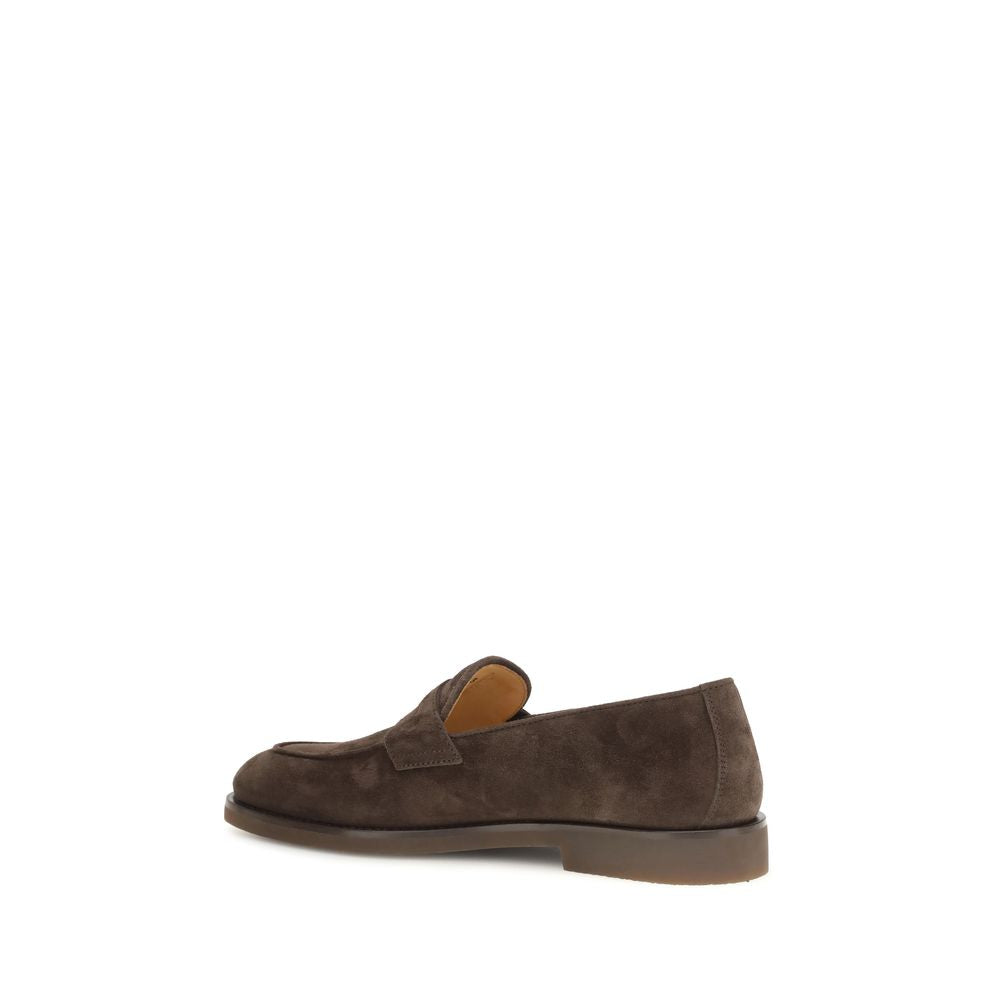 2026 New Arrival Brunello Cucinelli Brown Calf Leather Bos Taurus Slip-On Loafers