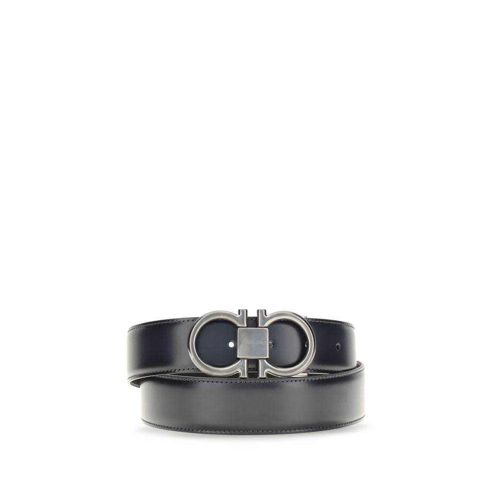 2026 New Arrival Ferragamo Blue Calf Leather Bos Taurus Regular Belt