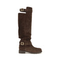 2026 New Arrival Jimmy Choo Brown Calf Leather Bos Taurus Over The Knee
