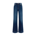 2026 New Arrival 7FOR Blue Cotton Flared Jeans