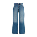 2026 New Arrival 7FOR Blue Cotton Straight-Leg Jeans