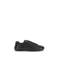 2026 New Arrival Prada Black Calf Leather Bos Taurus Low Top Sneakers