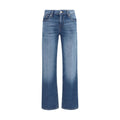 2026 New Arrival 7FOR Blue Cotton Straight-Leg Jeans