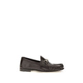 2026 New Arrival Gucci Brown Calf Leather Bos Taurus Slip-On Loafers