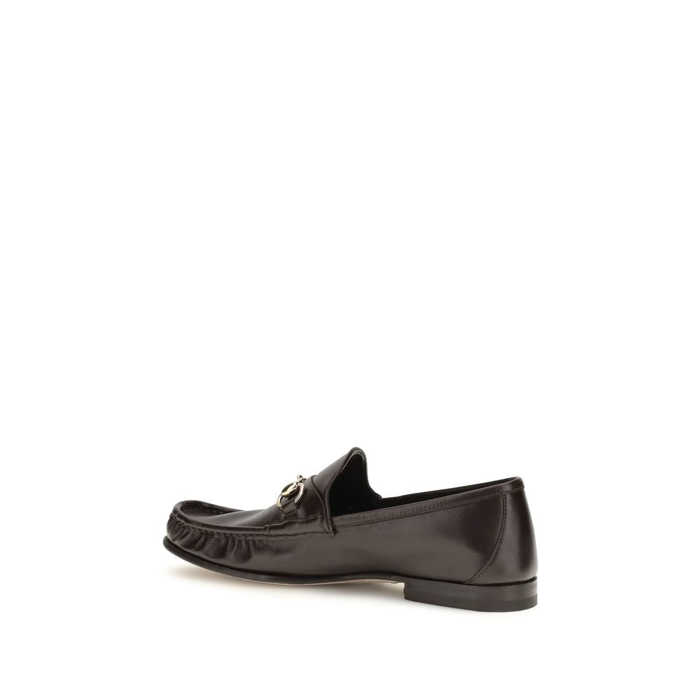 2026 New Arrival Gucci Brown Calf Leather Bos Taurus Slip-On Loafers