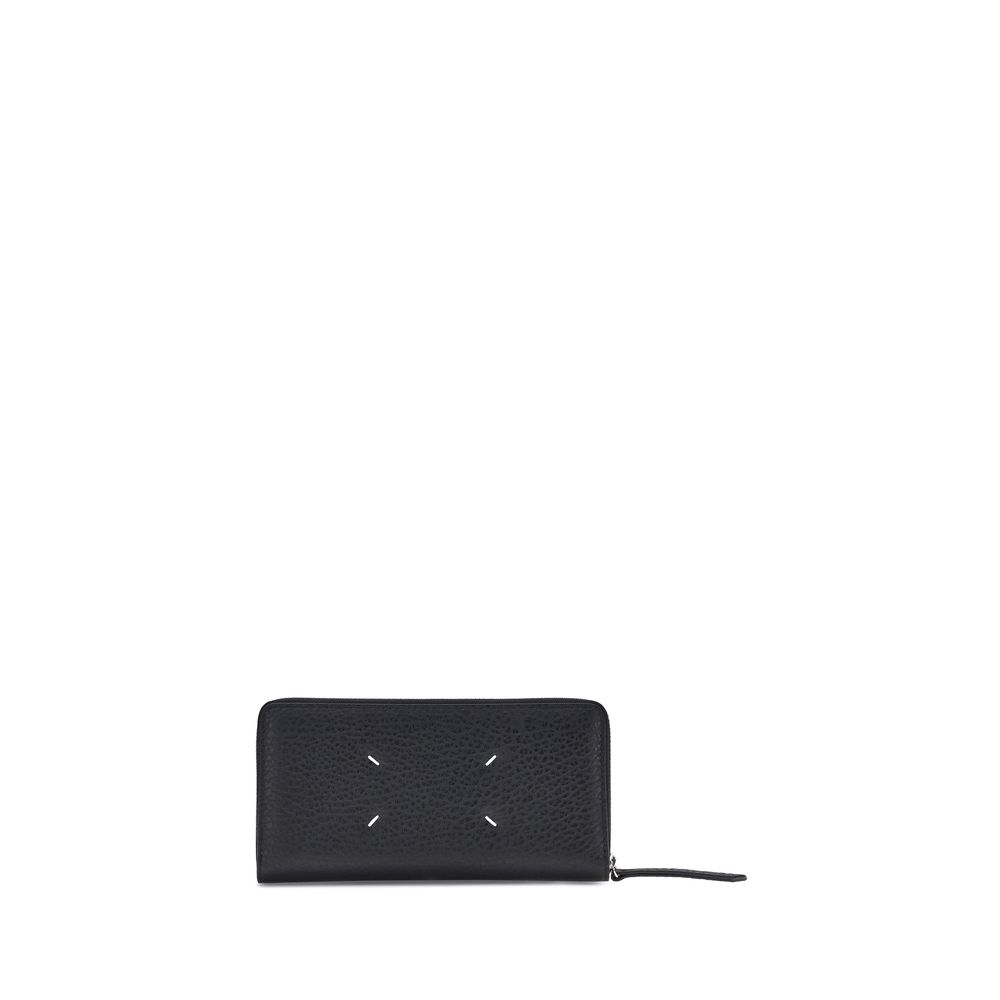 2026 New Arrival Maison Margiela Black Calf Leather Bos Taurus Wallet