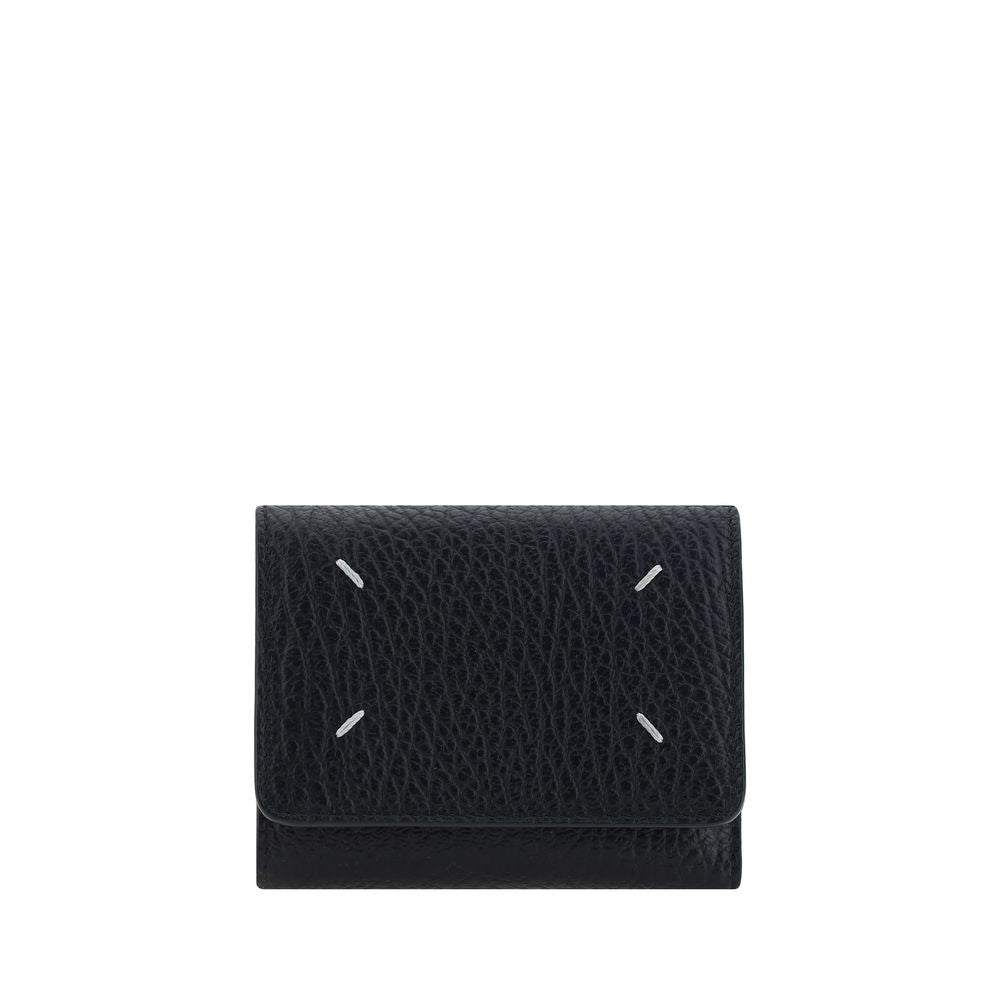 2026 New Arrival Maison Margiela Black Calf Leather Bos Taurus Wallet