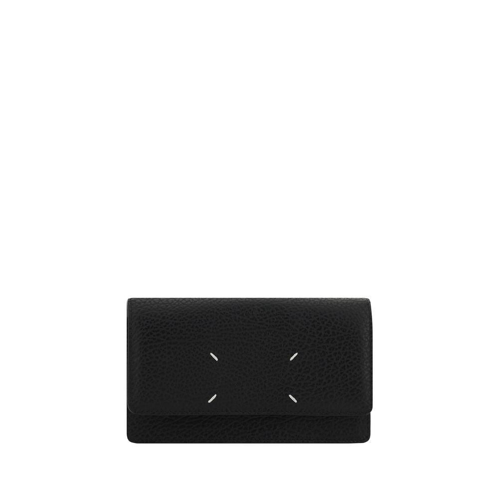 2026 New Arrival Maison Margiela Black Calf Leather Bos Taurus Wallet