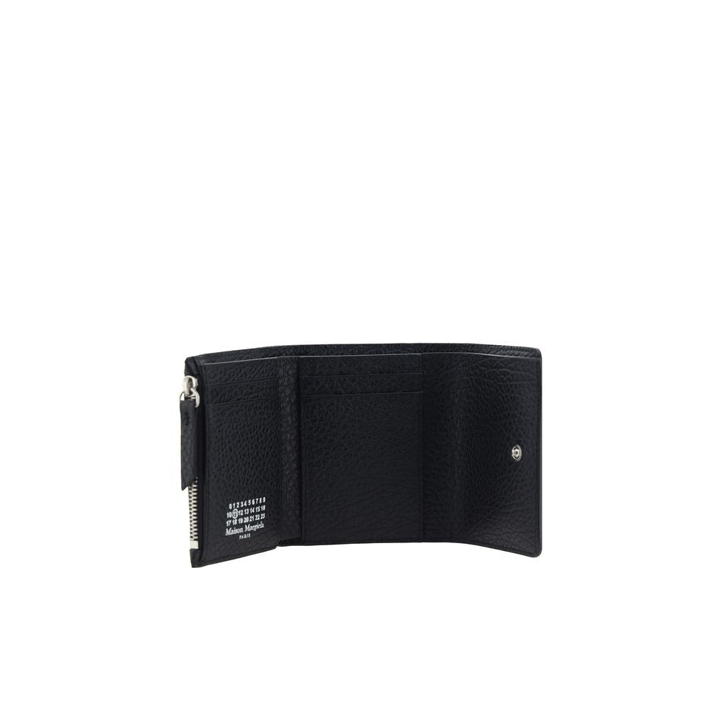 2026 New Arrival Maison Margiela Black Calf Leather Bos Taurus Wallet