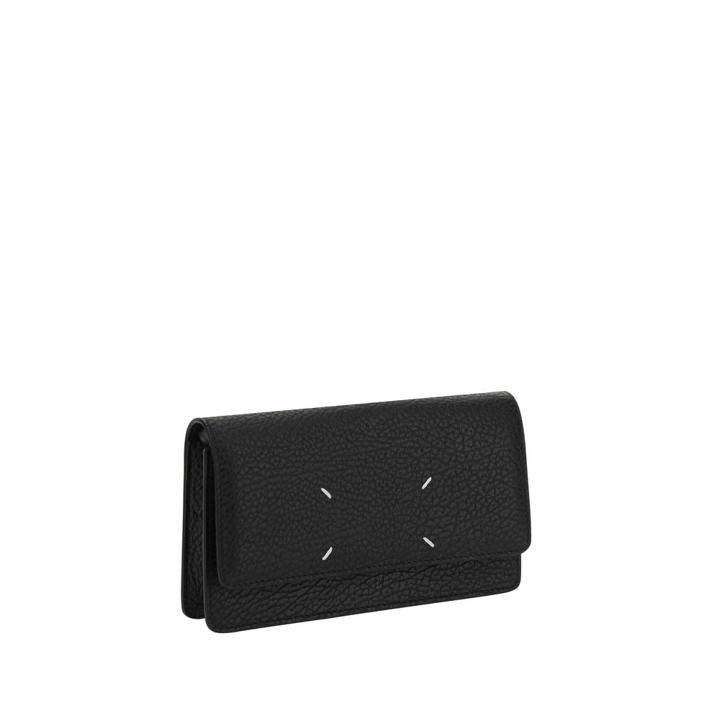 2026 New Arrival Maison Margiela Black Calf Leather Bos Taurus Wallet