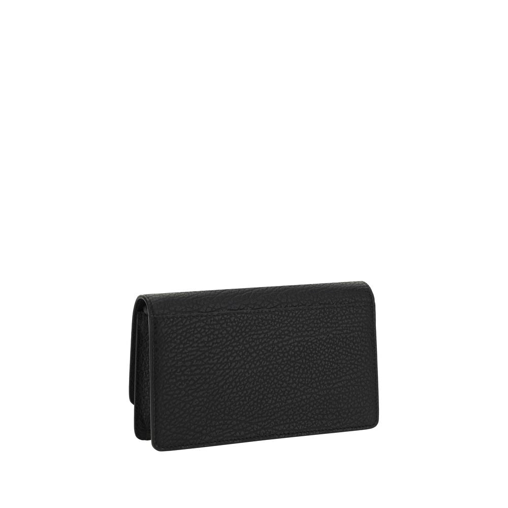 2026 New Arrival Maison Margiela Black Calf Leather Bos Taurus Wallet