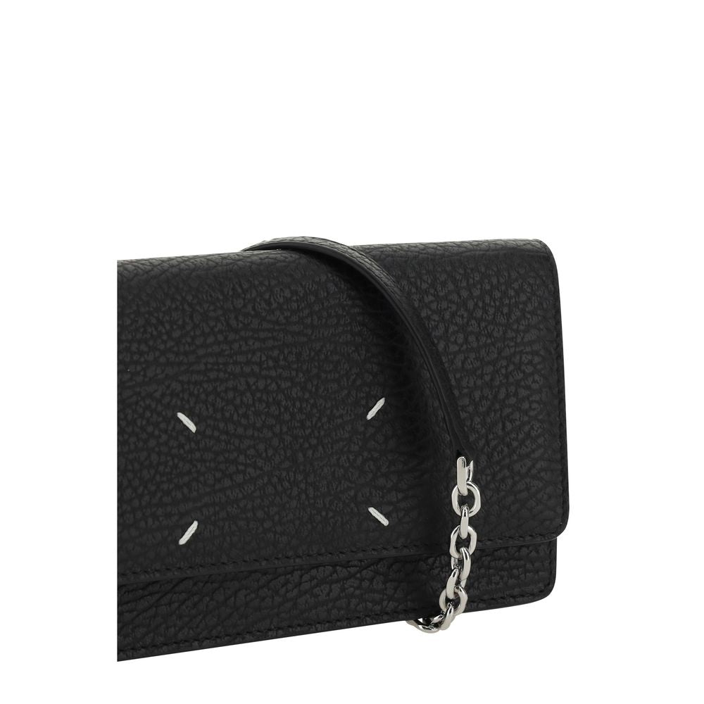 2026 New Arrival Maison Margiela Black Calf Leather Bos Taurus Wallet