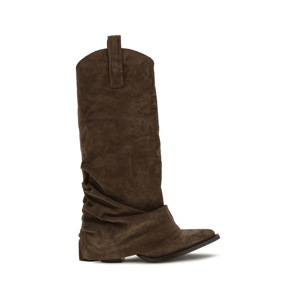 2026 New Arrival R13 Brown Calf Leather Bos Taurus Boots