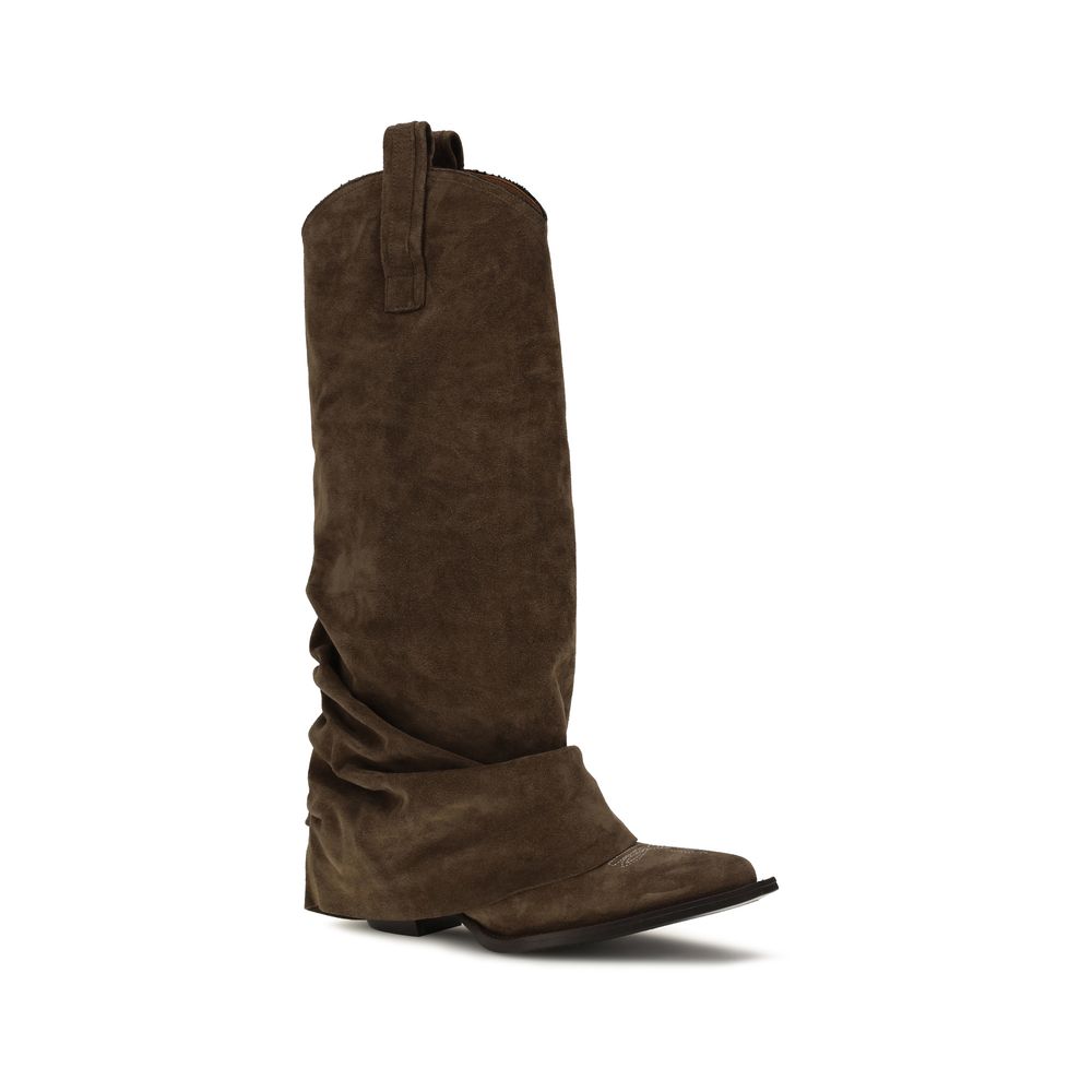 2026 New Arrival R13 Brown Calf Leather Bos Taurus Boots