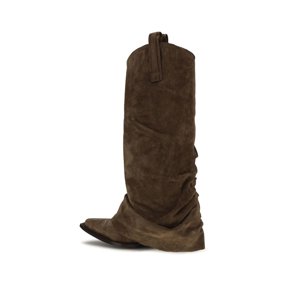 2026 New Arrival R13 Brown Calf Leather Bos Taurus Boots