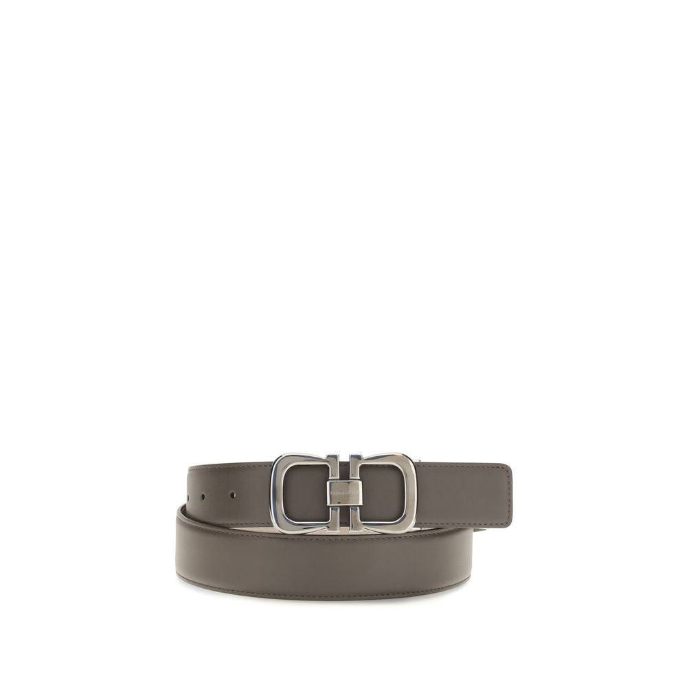 2026 New Arrival Ferragamo Brown Calf Leather Bos Taurus Regular Belt