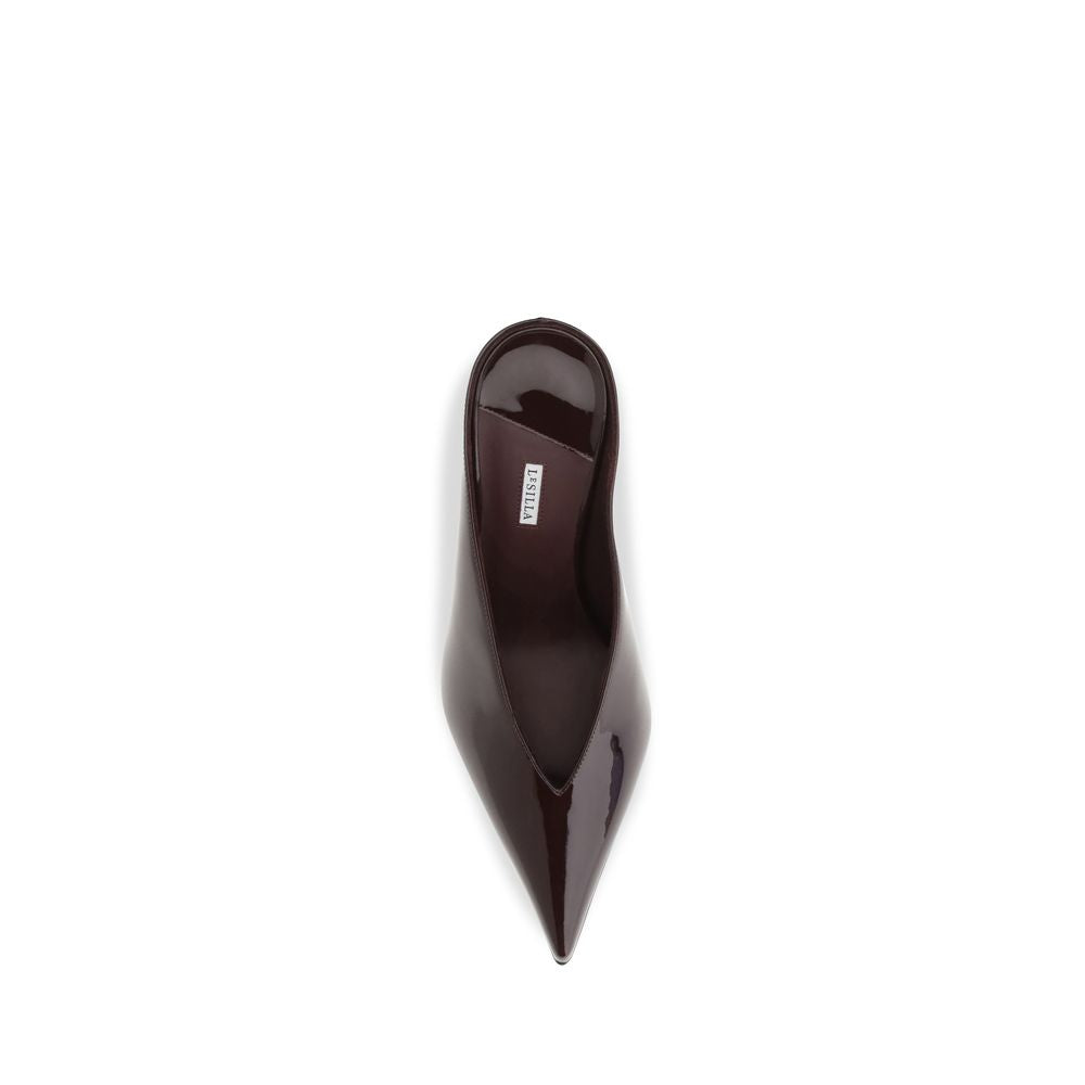2026 New Arrival LE SILLA Bordeaux Calf Leather Bos Taurus Mules