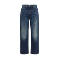 2026 New Arrival 7FOR Blue Cotton Straight-Leg Jeans