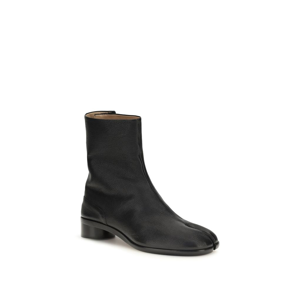 2026 New Arrival Maison Margiela Black Calf Leather Bos Taurus Ankle Boots
