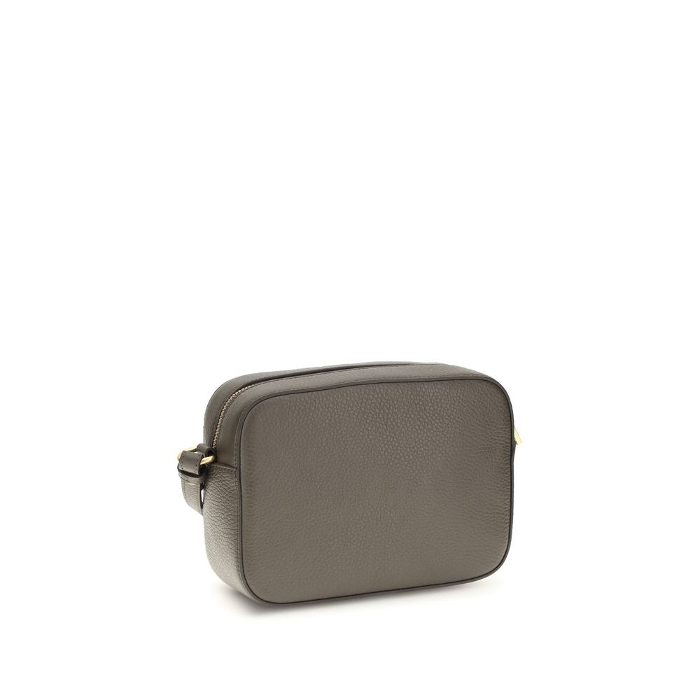 2026 New Arrival Coccinelle Brown Calf Leather Bos Taurus Shoulder Bag