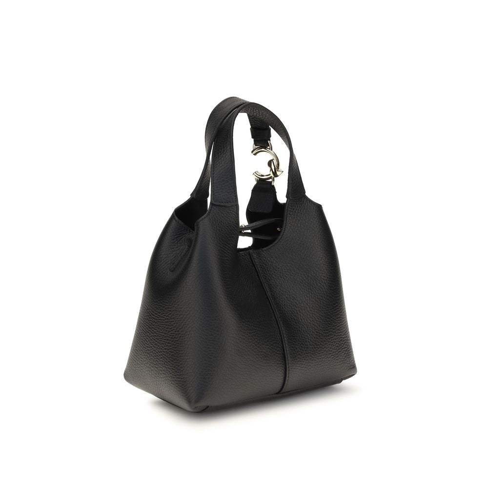 2026 New Arrival Coccinelle Black Calf Leather Bos Taurus Shoulder Bag